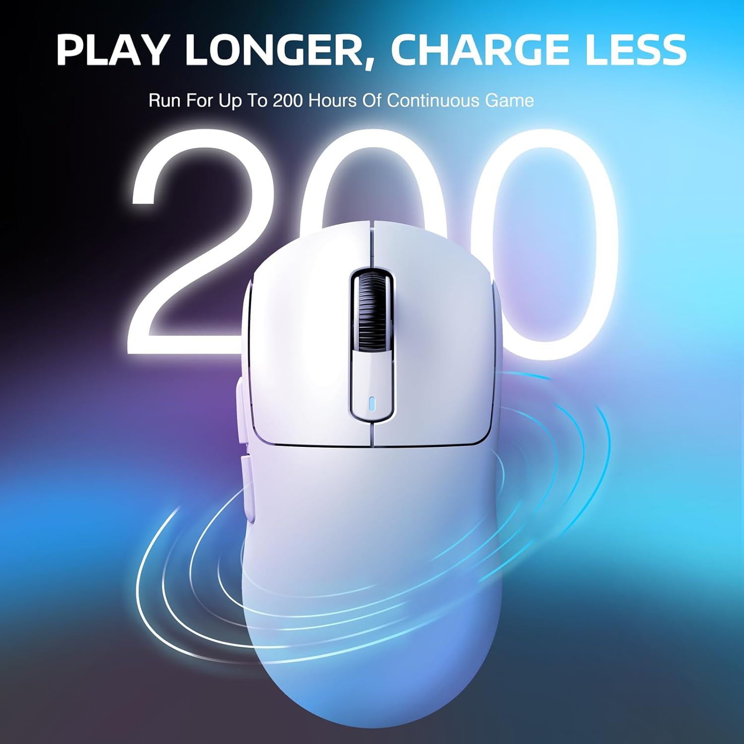Attack Shark Wireless Gaming Mouse PAW3395 X3 Lightweight with Tri-Mode White Attack Shark Wireless Gaming Mouse PAW3395 X3 Lightweight with Tri-Mode White